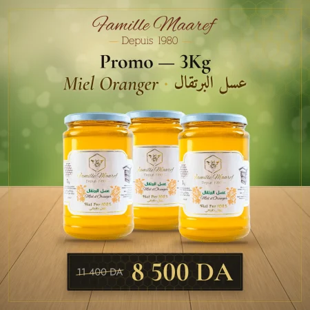 Pack 1 — 3 kg Miel d’Oranger